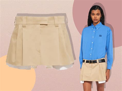 miu miu micro shorts dupe|miu mini skirt meaning.